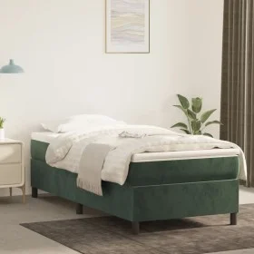 Boxspringbett mit dunkelgrüner Samtmatratze 80x200 cm von vidaXL, Betten und Lattenroste - Ref: Foro24-3144648, Preis: 243,16...