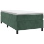 Cama box spring con colchón terciopelo verde oscuro 80x200 cm de vidaXL, Camas y somieres - Ref: Foro24-3144648, Precio: 244,...