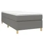 Box spring bed with dark gray fabric mattress 100x200 cm by vidaXL, Beds and slatted bases - Ref: Foro24-3144499, Price: 301,...
