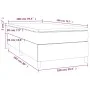 Box spring bed with dark gray fabric mattress 100x200 cm by vidaXL, Beds and slatted bases - Ref: Foro24-3144499, Price: 301,...