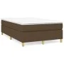 Box spring bed with dark brown fabric mattress 120x200 cm by vidaXL, Beds and slatted bases - Ref: Foro24-3144509, Price: 330...