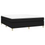 Box spring bed with black fabric mattress 160x200 cm by vidaXL, Beds and slatted bases - Ref: Foro24-3144532, Price: 505,15 €...