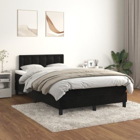 Box spring bed with black velvet mattress 120x200 cm by vidaXL, Beds and slatted bases - Ref: Foro24-3141535, Price: 369,20 €...