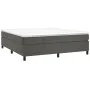 Box spring bed with dark gray velvet mattress 160x200 cm by vidaXL, Beds and slatted bases - Ref: Foro24-3144688, Price: 403,...