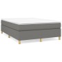 Boxspringbett mit dunkelgrauer Stoffmatratze 140x200 cm von vidaXL, Betten und Lattenroste - Ref: Foro24-3144523, Preis: 392,...