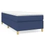 Box spring bed with blue fabric mattress 100x200 cm by vidaXL, Beds and slatted bases - Ref: Foro24-3144504, Price: 282,21 €,...