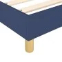 Box spring bed with blue fabric mattress 100x200 cm by vidaXL, Beds and slatted bases - Ref: Foro24-3144504, Price: 282,21 €,...