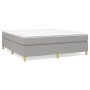 Boxspringbett mit hellgrauer Stoffmatratze 180x200 cm von vidaXL, Betten und Lattenroste - Ref: Foro24-3144538, Preis: 521,18...