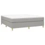Boxspringbett mit hellgrauer Stoffmatratze 180x200 cm von vidaXL, Betten und Lattenroste - Ref: Foro24-3144538, Preis: 528,98...