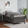Cama box spring con colchón cuero sintético gris 100x200 cm de vidaXL, Camas y somieres - Ref: Foro24-3144594, Precio: 306,31...