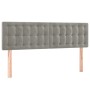 Boxspringbett mit hellgrauer Samtmatratze 140x200 cm von vidaXL, Betten und Lattenroste - Ref: Foro24-3141545, Preis: 457,32 ...