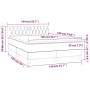 Box spring bed with light gray velvet mattress 140x190 cm by vidaXL, Beds and slatted bases - Ref: Foro24-3141479, Price: 456...
