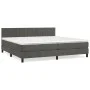 Boxspringbett mit dunkelgrauer Samtmatratze 200x200 cm von vidaXL, Betten und Lattenroste - Ref: Foro24-3141444, Preis: 539,1...