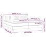 Cama box spring con colchón terciopelo gris oscuro 200x200 cm de vidaXL, Camas y somieres - Ref: Foro24-3141444, Precio: 559,...
