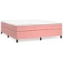 Cama box spring con colchón terciopelo rosa 180x200 cm de vidaXL, Camas y somieres - Ref: Foro24-3144698, Precio: 458,77 €, D...