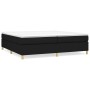Box spring bed with black fabric mattress 200x200 cm by vidaXL, Beds and slatted bases - Ref: Foro24-3144548, Price: 563,64 €...