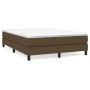 Boxspringbett mit dunkelbrauner Stoffmatratze 160x200 cm von vidaXL, Betten und Lattenroste - Ref: Foro24-3144088, Preis: 450...