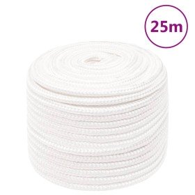 Cuerda de barco polipropileno blanco intenso 14 mm 25 m