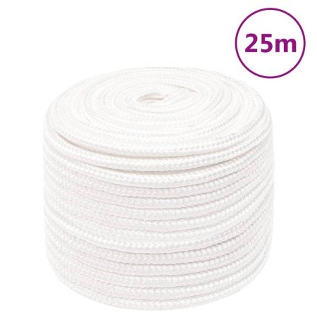 Cuerda de barco polipropileno blanco intenso 14 mm 25 m