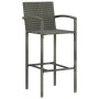 Kitchen stools 2 units synthetic rattan gray by vidaXL, Garden chairs - Ref: Foro24-313453, Price: 146,82 €, Discount: %