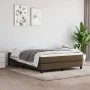 Box spring bed with dark brown fabric mattress 140x190 cm by vidaXL, Beds and slatted bases - Ref: Foro24-3144072, Price: 380...