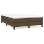 Box spring bed with dark brown fabric mattress 140x190 cm by vidaXL, Beds and slatted bases - Ref: Foro24-3144072, Price: 380...