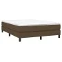 Box spring bed with dark brown fabric mattress 140x190 cm by vidaXL, Beds and slatted bases - Ref: Foro24-3144072, Price: 380...