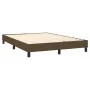 Box spring bed with dark brown fabric mattress 140x190 cm by vidaXL, Beds and slatted bases - Ref: Foro24-3144072, Price: 380...