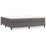 Cama box spring con colchón cuero sintético gris 200x200 cm de vidaXL, Camas y somieres - Ref: Foro24-3144630, Precio: 558,56...