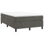 Box spring bed with dark gray velvet mattress 120x200 cm by vidaXL, Beds and slatted bases - Ref: Foro24-3144670, Price: 349,...