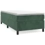 Box spring bed with dark green velvet mattress 100x200 cm by vidaXL, Beds and slatted bases - Ref: Foro24-3144666, Price: 289...