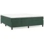 Box spring bed with dark green velvet mattress 160x200 cm by vidaXL, Beds and slatted bases - Ref: Foro24-3144690, Price: 466...