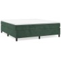 Boxspringbett mit dunkelgrüner Samtmatratze 160x200 cm von vidaXL, Betten und Lattenroste - Ref: Foro24-3144690, Preis: 479,8...