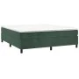 Box spring bed with dark green velvet mattress 160x200 cm by vidaXL, Beds and slatted bases - Ref: Foro24-3144690, Price: 466...