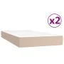Boxspringbett mit Cappuccino-Kunstledermatratze 200x200cm von vidaXL, Betten und Lattenroste - Ref: Foro24-3144284, Preis: 51...