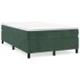 Cama box spring con colchón terciopelo verde oscuro 120x200 cm de vidaXL, Camas y somieres - Ref: Foro24-3144672, Precio: 380...