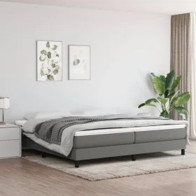 Box spring bed with dark gray fabric mattress 200x200 cm by vidaXL, Beds and slatted bases - Ref: Foro24-3144102, Price: 524,...