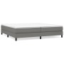 Box spring bed with dark gray fabric mattress 200x200 cm by vidaXL, Beds and slatted bases - Ref: Foro24-3144102, Price: 519,...