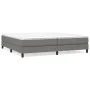 Box spring bed with dark gray fabric mattress 200x200 cm by vidaXL, Beds and slatted bases - Ref: Foro24-3144102, Price: 524,...