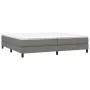 Box spring bed with dark gray fabric mattress 200x200 cm by vidaXL, Beds and slatted bases - Ref: Foro24-3144102, Price: 524,...