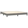 Box spring bed with dark gray fabric mattress 200x200 cm by vidaXL, Beds and slatted bases - Ref: Foro24-3144102, Price: 524,...