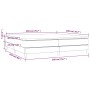 Box spring bed with dark gray fabric mattress 200x200 cm by vidaXL, Beds and slatted bases - Ref: Foro24-3144102, Price: 519,...