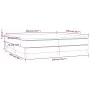 Box spring bed with dark gray fabric mattress 200x200 cm by vidaXL, Beds and slatted bases - Ref: Foro24-3144102, Price: 524,...