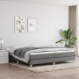 Box spring bed with dark gray fabric mattress 200x200 cm by vidaXL, Beds and slatted bases - Ref: Foro24-3144200, Price: 508,...