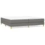 Box spring bed with dark gray fabric mattress 200x200 cm by vidaXL, Beds and slatted bases - Ref: Foro24-3144200, Price: 518,...