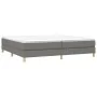 Box spring bed with dark gray fabric mattress 200x200 cm by vidaXL, Beds and slatted bases - Ref: Foro24-3144200, Price: 518,...
