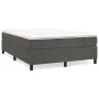 Box spring bed with dark gray velvet mattress 140x190 cm by vidaXL, Beds and slatted bases - Ref: Foro24-3144676, Price: 399,...