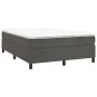 Box spring bed with dark gray velvet mattress 140x190 cm by vidaXL, Beds and slatted bases - Ref: Foro24-3144676, Price: 399,...