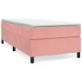 Boxspringbett mit rosa Samtmatratze 90x200 cm von vidaXL, Betten und Lattenroste - Ref: Foro24-3144662, Preis: 263,70 €, Raba...