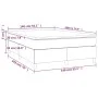Box spring bed with dark gray velvet mattress 140x190 cm by vidaXL, Beds and slatted bases - Ref: Foro24-3144676, Price: 399,...